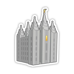 Salt Lake Temple Vinyl Sticker temple sticker, lds temple sticker, lds water bottle sticker, lds laptop sticker, lds vinyl stickers