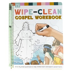 Wipe-Clean Gospel Workbook - Ages 6-8 lds quiet book, lds activity book, lds history book, lds childrens book
