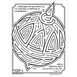 I Will Prepare the Way Activity Page - Digital Download book of mormon activity page, lds activity pages, lds activity page, printable book of mormon maze
