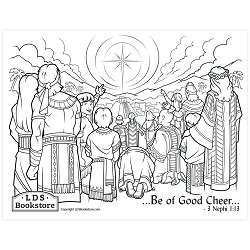 Be of Good Cheer Coloring Page - Digital Download book of mormon coloring page, come follow me coloring page, lds coloring page, 
