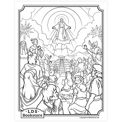Behold My Beloved Son Coloring Page - Digital Download book of mormon coloring page, come follow me coloring page, lds coloring page, 3 nephi 11 coloring page