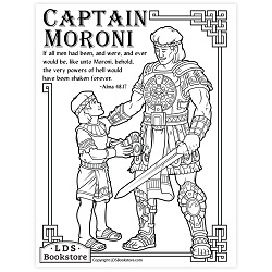 Captain Moroni Coloring Page - Digital Download book of mormon coloring page, come follow me coloring page, captain moroni coloring page