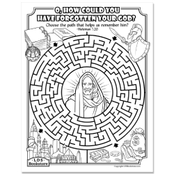 How Could You Have Forgotten Coloring Page - Digital Download book of mormon coloring page, come follow me coloring page, lds coloring page