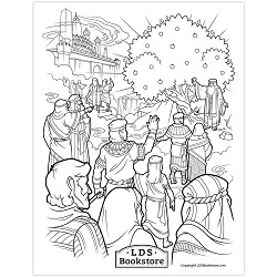 Tree of Life Coloring Page - Digital Download tree of life coloring page, lds coloring page, free lds coloring page