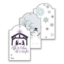 Winter LDS Christmas Gift Tags - Digital Download lds printable gift tags, lds gift tags, free gift tags, free lds gift tags