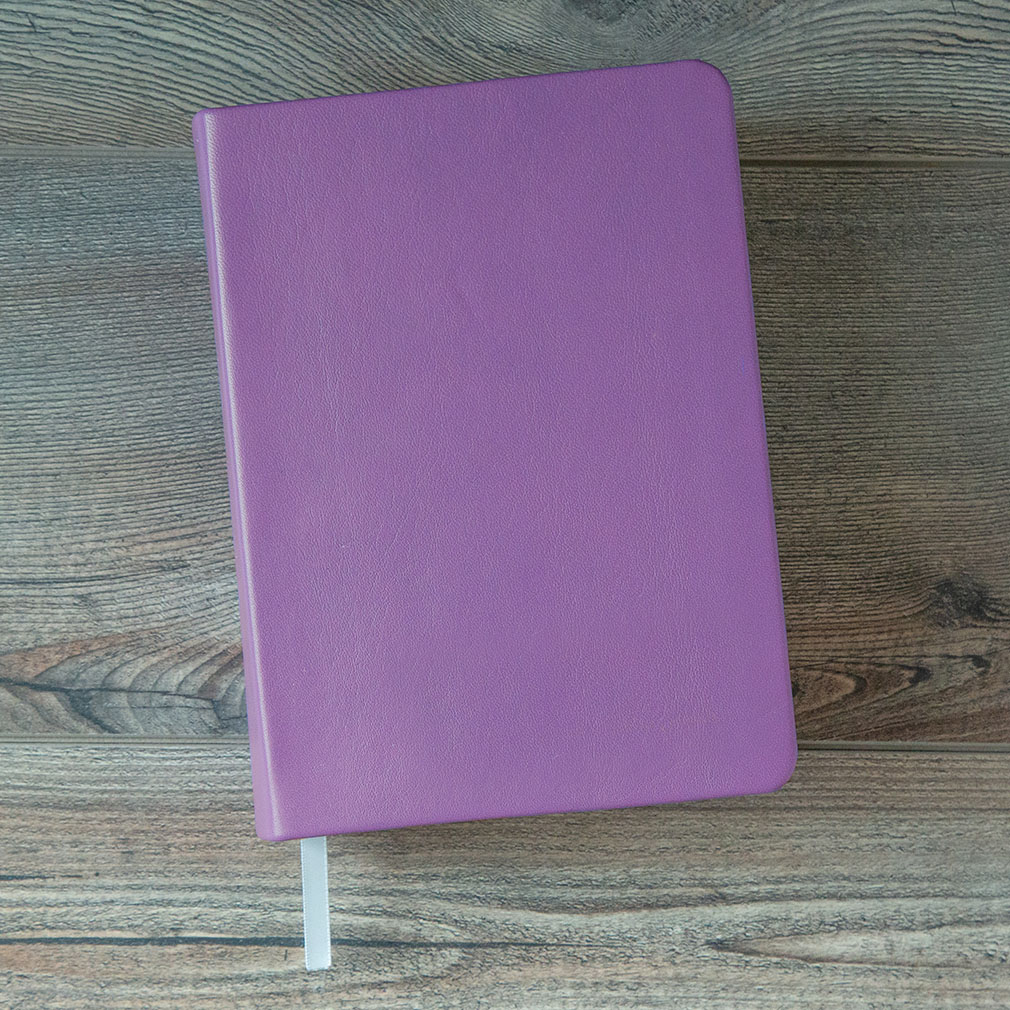 Hand-Bound Genuine Leather Quad - Lilac - LDP-HB-RQ-LLC
