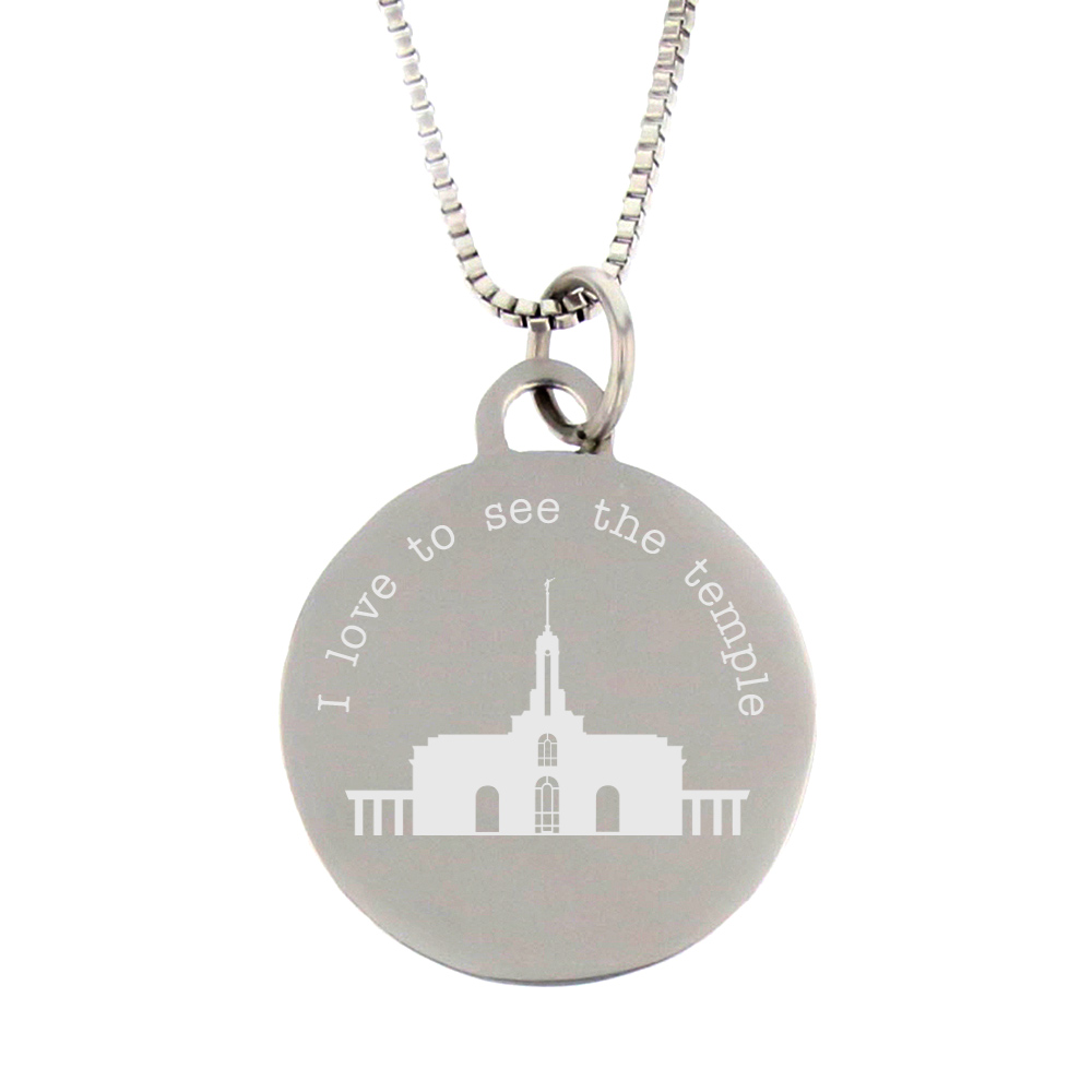 I Love to See the Temple Necklace - Silver - LDP-CPN0501
