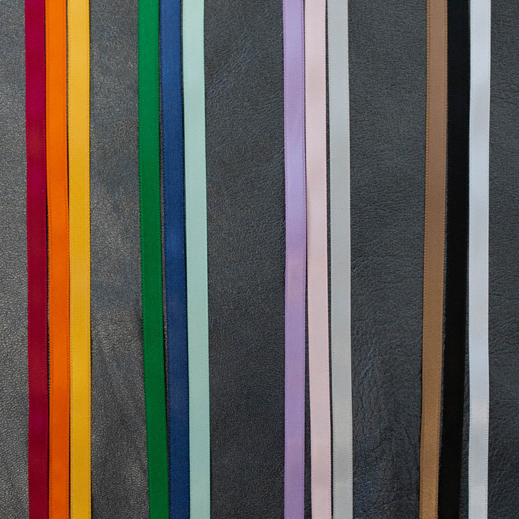 Hand-Bound Genuine Leather Quad - Pearlized Gunmetal - LDP-HB-RQ-PZM