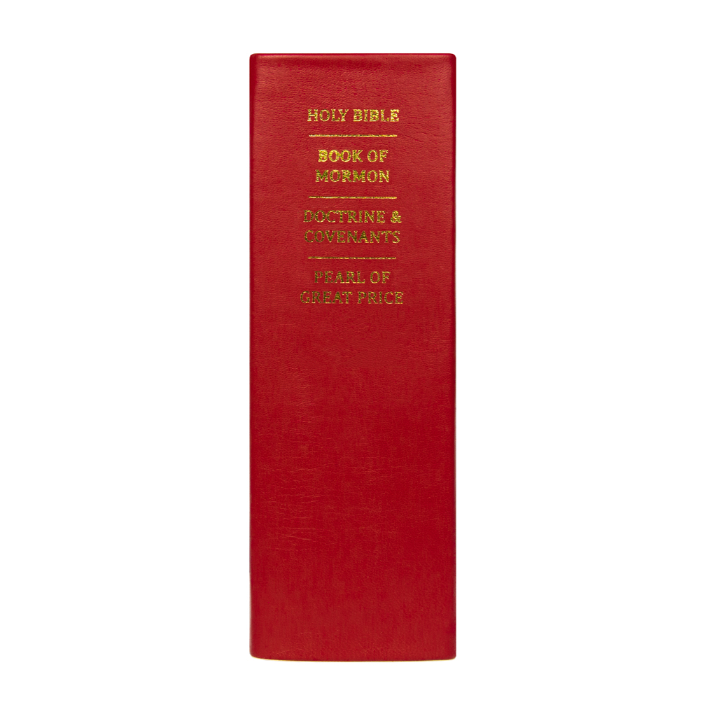 Hand-Bound Genuine Leather Quad - Cherry Red - LDP-HB-RQ-CHR